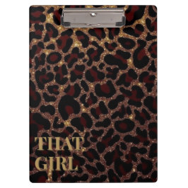 Pranchetas That Girl Leopard Print Clipboard