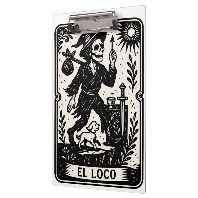 Pranchetas The Fool Tarot Card Art Print (Esquerda)