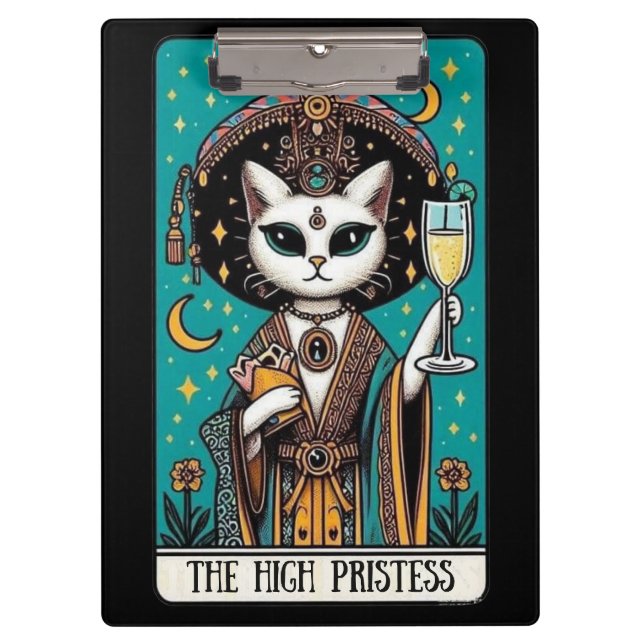 Pranchetas The High Priestess Tarot Cat | Mystical Witchy (Frente)