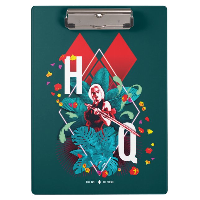 Pranchetas The Suicide Squad | Harley Quinn Floral Diamond (Frente)