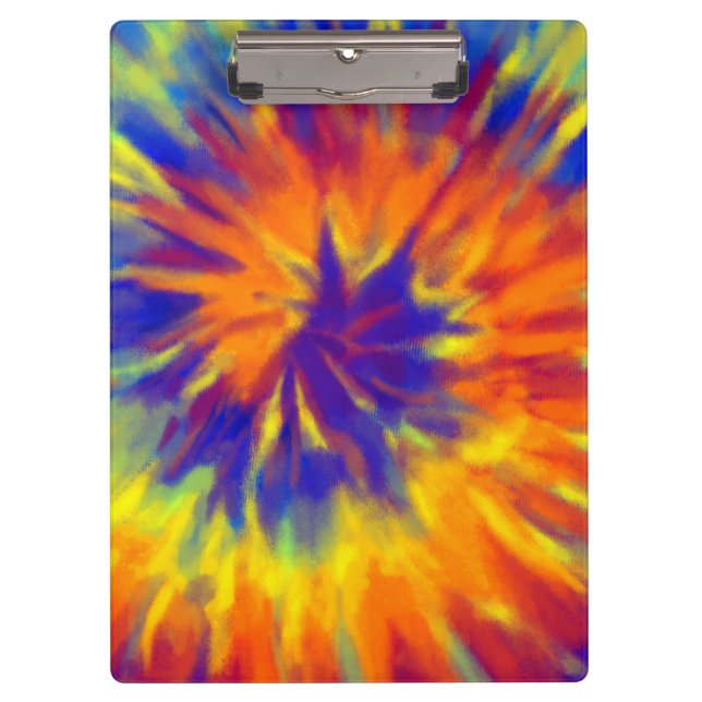 Pranchetas Tiedye Rainbow Spiral Hippie Tie Dye (Frente)