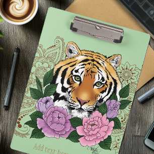 Pranchetas Tiger Henna Pink Purple
