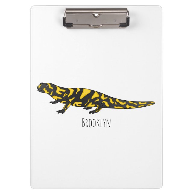 Pranchetas Tiger salamander cartoon (Frente)