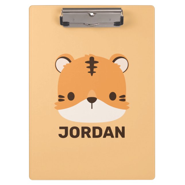 Pranchetas Tigre de Cuta com Nome Personalizado (Frente)