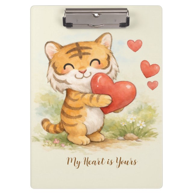 Pranchetas Tigre do dia dos namorados (Frente)