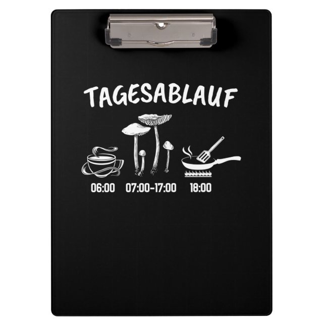 Pranchetas Timetable do Coletor de Cogumelos (Frente)