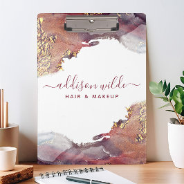 Pranchetas Tinta De Aquarela Líquida De Arte Moderna Roxa E D