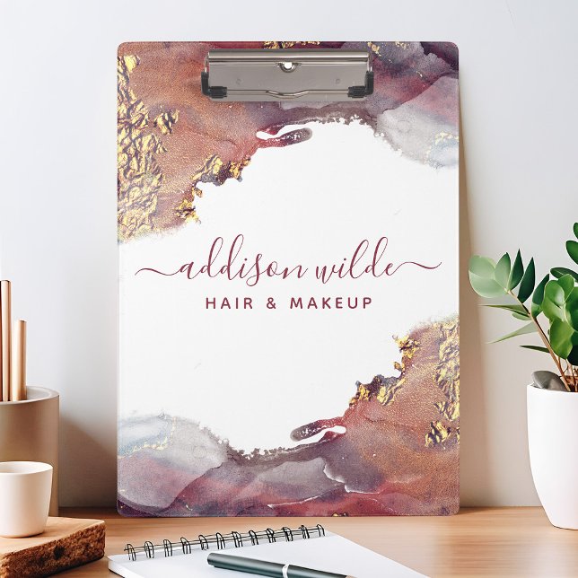 Pranchetas Tinta De Aquarela Líquida De Arte Moderna Roxa E D (Criador carregado)