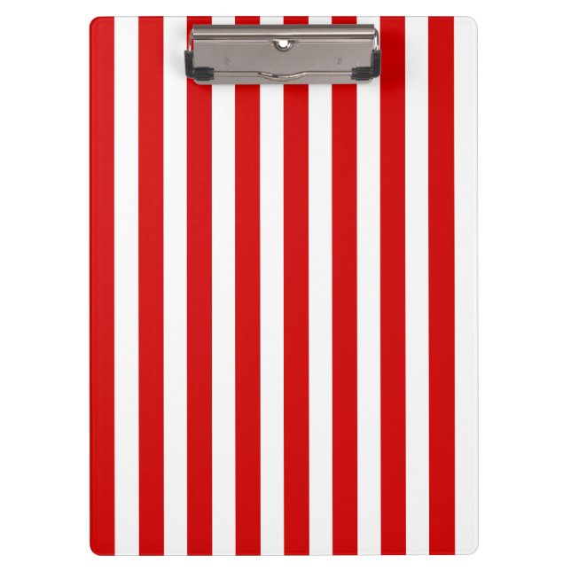 Pranchetas Tiras de doces, vermelhas e brancas (Frente)