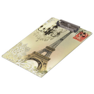 Pranchetas torre beige floral lace chandelier paris eiffel