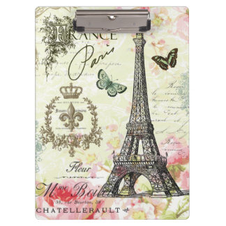 Pranchetas torre Eiffel moderna do francês do vintage