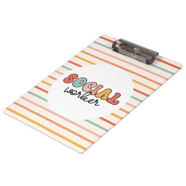 Pranchetas Trabalhador Social Retroativo (Inclinado)