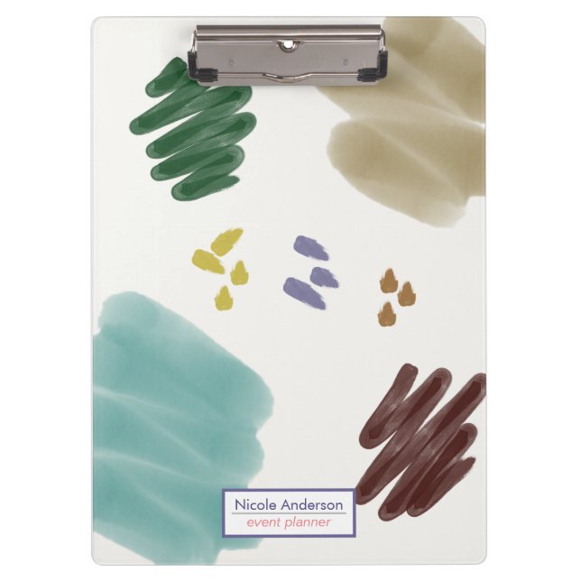 Pranchetas Traço de Abstrato de Pincel de Pastel Tonelada na  (Frente)