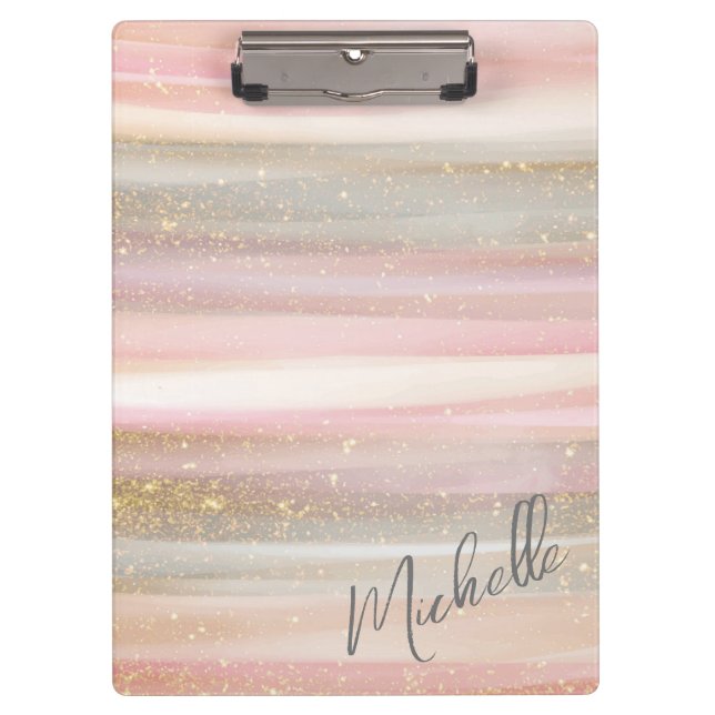 Pranchetas Traços de pintura de Abstrato moderno com brilho (Frente)