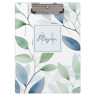 Pranchetas Tranquil Oasis Aquarela Deixa Monograma e Nome