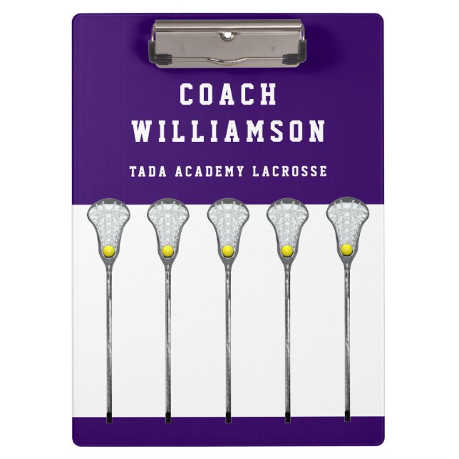 Pranchetas Treinador de Lacrosse Feminino (Frente)