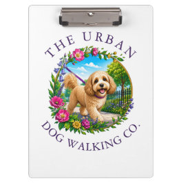 Pranchetas Treinador de passeador de cães logotipo Cockapoo