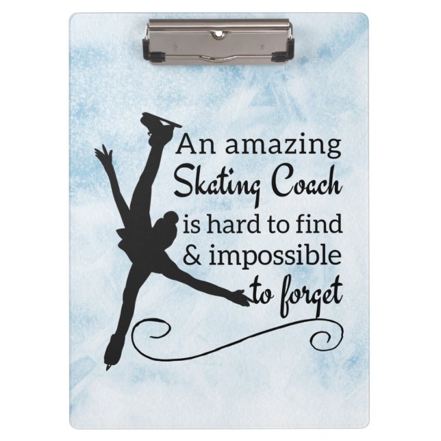 Pranchetas Treinador de patinação de gelo azul (Frente)