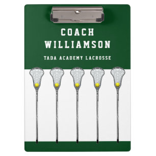 Pranchetas Treinadora de Lacrosse Feminino