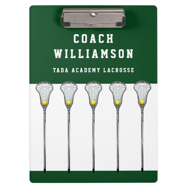 Pranchetas Treinadora de Lacrosse Feminino (Frente)