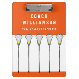 Pranchetas Treinadora de Lacrosse Feminino