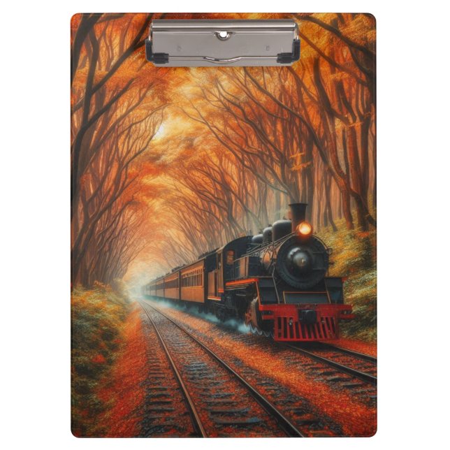 Pranchetas trem clássico de outono (Frente)