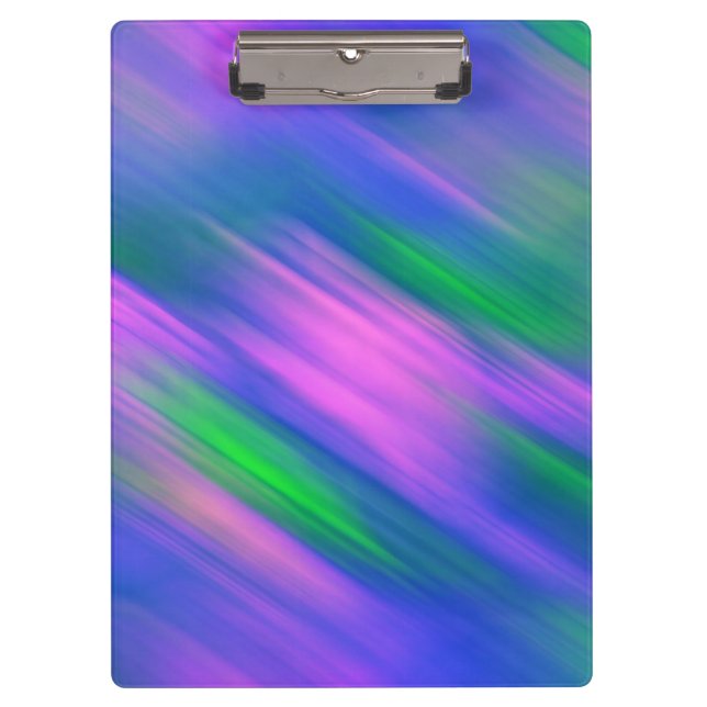 Pranchetas Trendy Neon Bright Abstrato verde-rosa azul (Frente)
