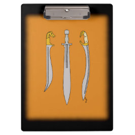 Pranchetas Três espadas gregas antigas