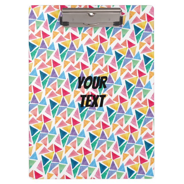 Pranchetas Triângulo Colorido Moderno (Frente)