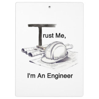 Pranchetas Trust Me I'm An Engineer Professional Clipboard