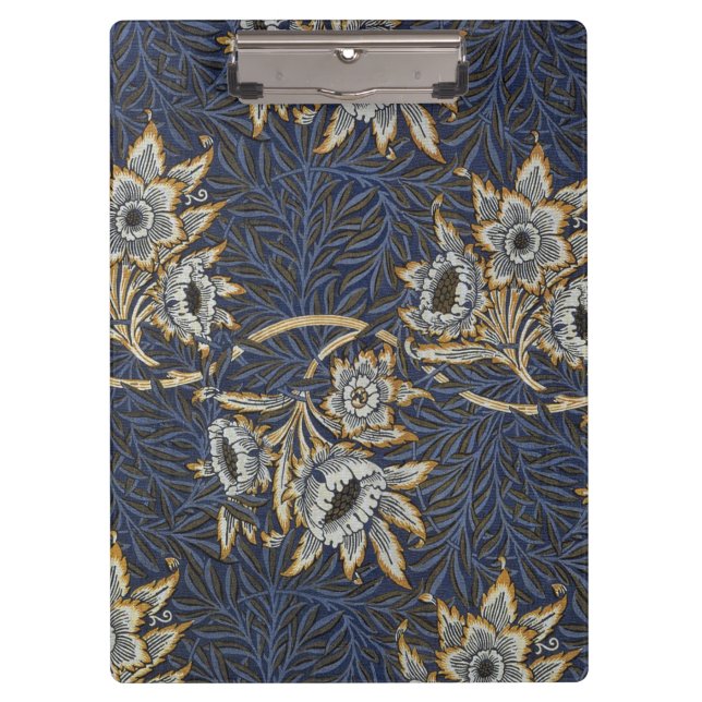 Pranchetas Tulipa de William Morris com padrão de salgueiro e (Frente)