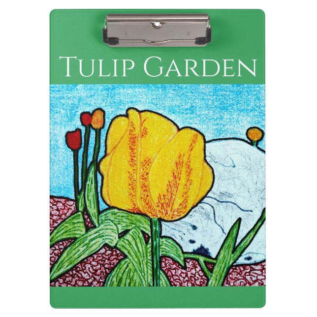 Pranchetas Tulipa no Jardim  (Frente)