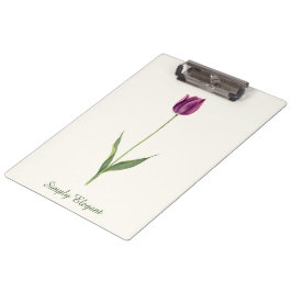 Pranchetas Tulipa Roxa Elegante Personalizada