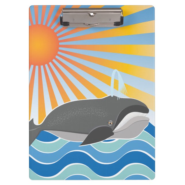 Pranchetas Uma baleia de uma boa estadia (Frente)