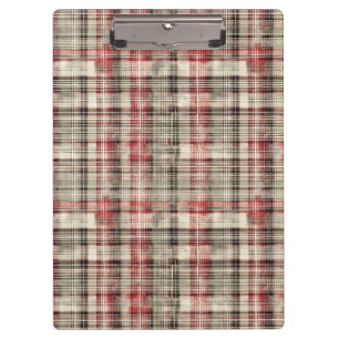 Pranchetas Uma Série de Design Floral de Tartan de Natal #2