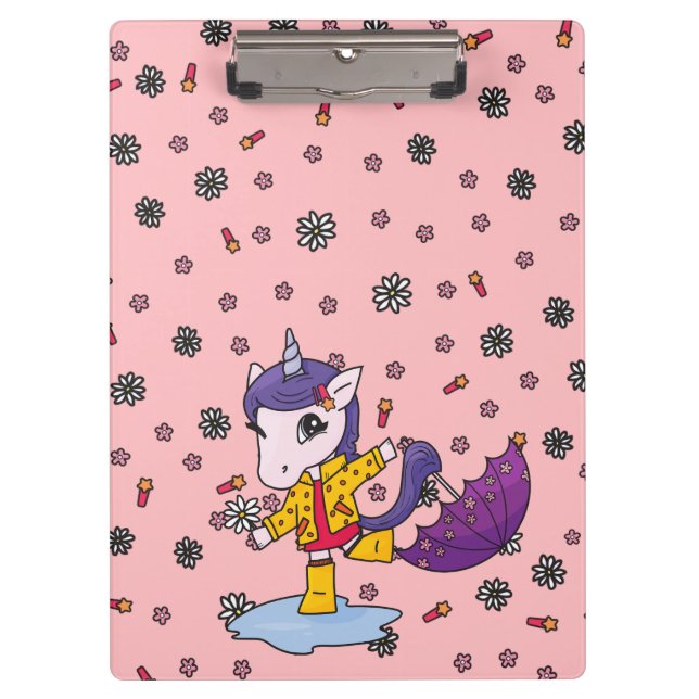 Pranchetas Unicórnio Simples, Coral e Bonito (Frente)