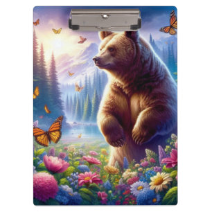Pranchetas Urso e borboletas bonitos e coloridos