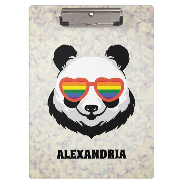 Pranchetas Urso Panda Bonito | Arco-íris | LGBTQ (Frente)