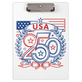 Pranchetas USA 250 Patriotic Anniversary Emblem Design