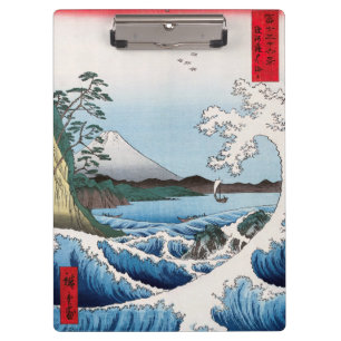 Pranchetas Utagawa Hiroshige - Mar ao largo de Satta, Provínc
