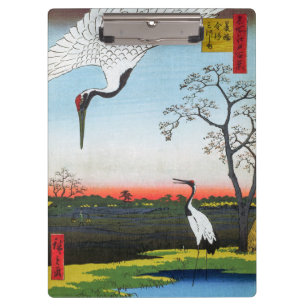 Pranchetas Utagawa Hiroshige - Minowa, Kanasugi, Mikawashima