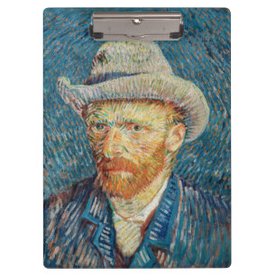 Pranchetas Van Gogh - Autorretrato com um chapéu de feltro d