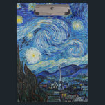 Pranchetas Van Gogh está no Starry Night<br><div class="desc">Starry Night, famosa pintura de Vincent van Gogh.</div>
