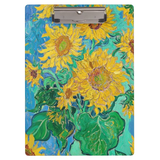 Pranchetas Van Gogh Sunflowers Yellow Flowers  Floral  (Frente)