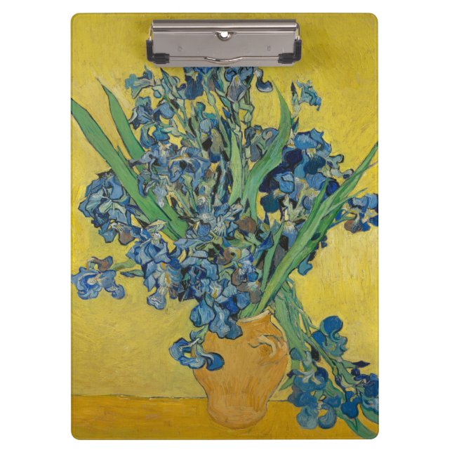 Pranchetas Vaso Van Gogh com Íris Classic Impressionismo (Frente)