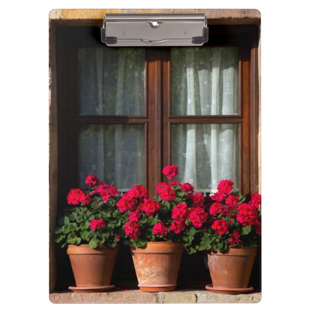 Pranchetas Vasos de flores na janela da aldeia (Frente)