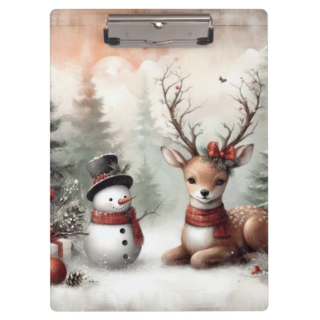 Pranchetas Vedante/boneco de neve clássico (Frente)