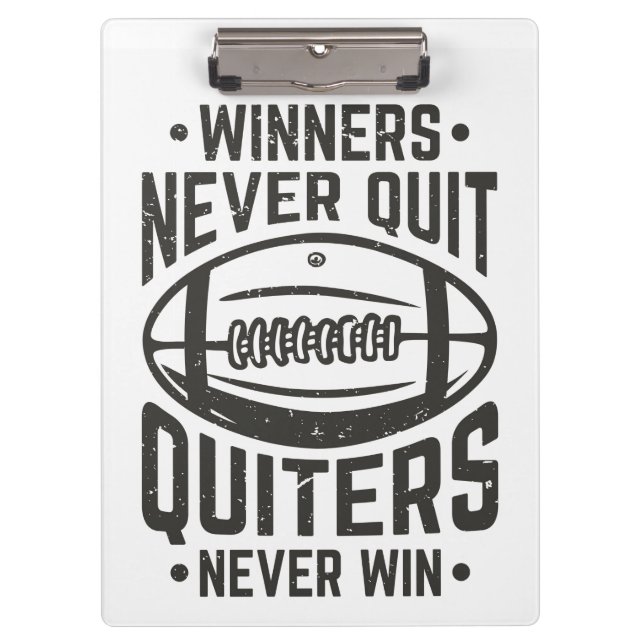 Pranchetas Vencedores Nunca Sair da Cotação (Frente)