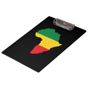 Pranchetas Verde, ouro & bandeira vermelha de África