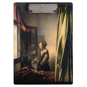 Pranchetas Vermeer - Rapariga lendo uma carta em uma janela a